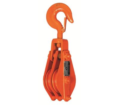 Блок шкивовый двурольный с крюком