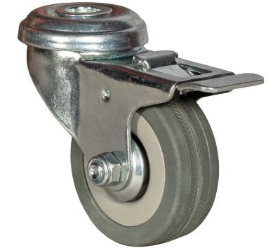 Колесо аппаратное поворотное под болт с тормозом