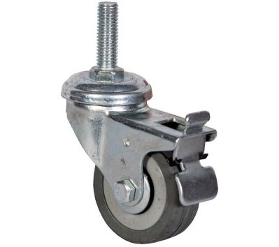 Колесо аппаратное поворотное с болтом и тормозом