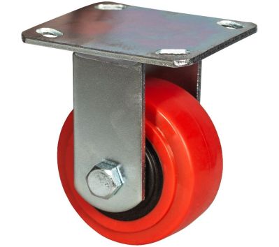 Колесо большегрузное неповоротное полиуритановое с нейлоновым ободом