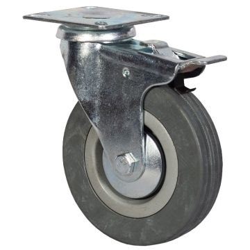 Колесо аппаратное поворотное с тормозом 120 мм - SCgb 55