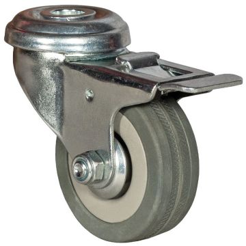 Колесо аппаратное с тормозом под болт М10 50 мм - SChgb 25