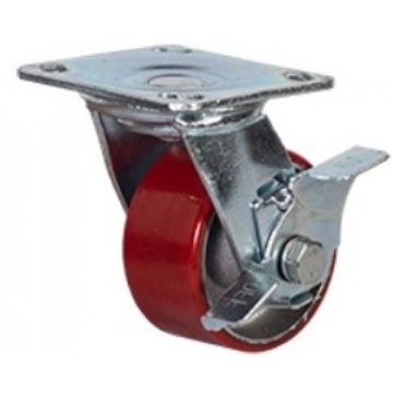 Колесо большегрузное поворотное  с тормозом 200 мм - SCpb 80